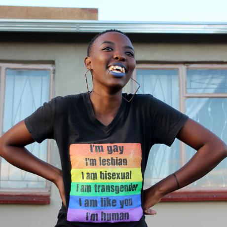 Zandile, an LGBTI activist from South Africa